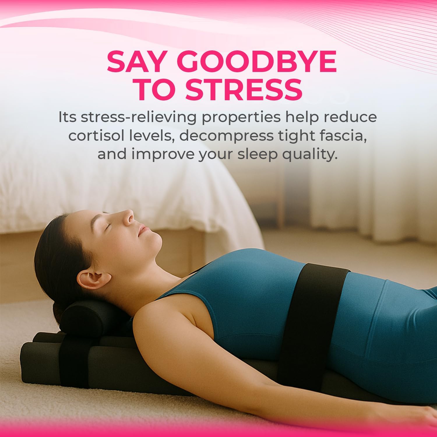 Pilates Parasetter - Dual Patented Suede-Like Rollers for Reducing Cortisol Levels to Aid Hormone Rebalance and