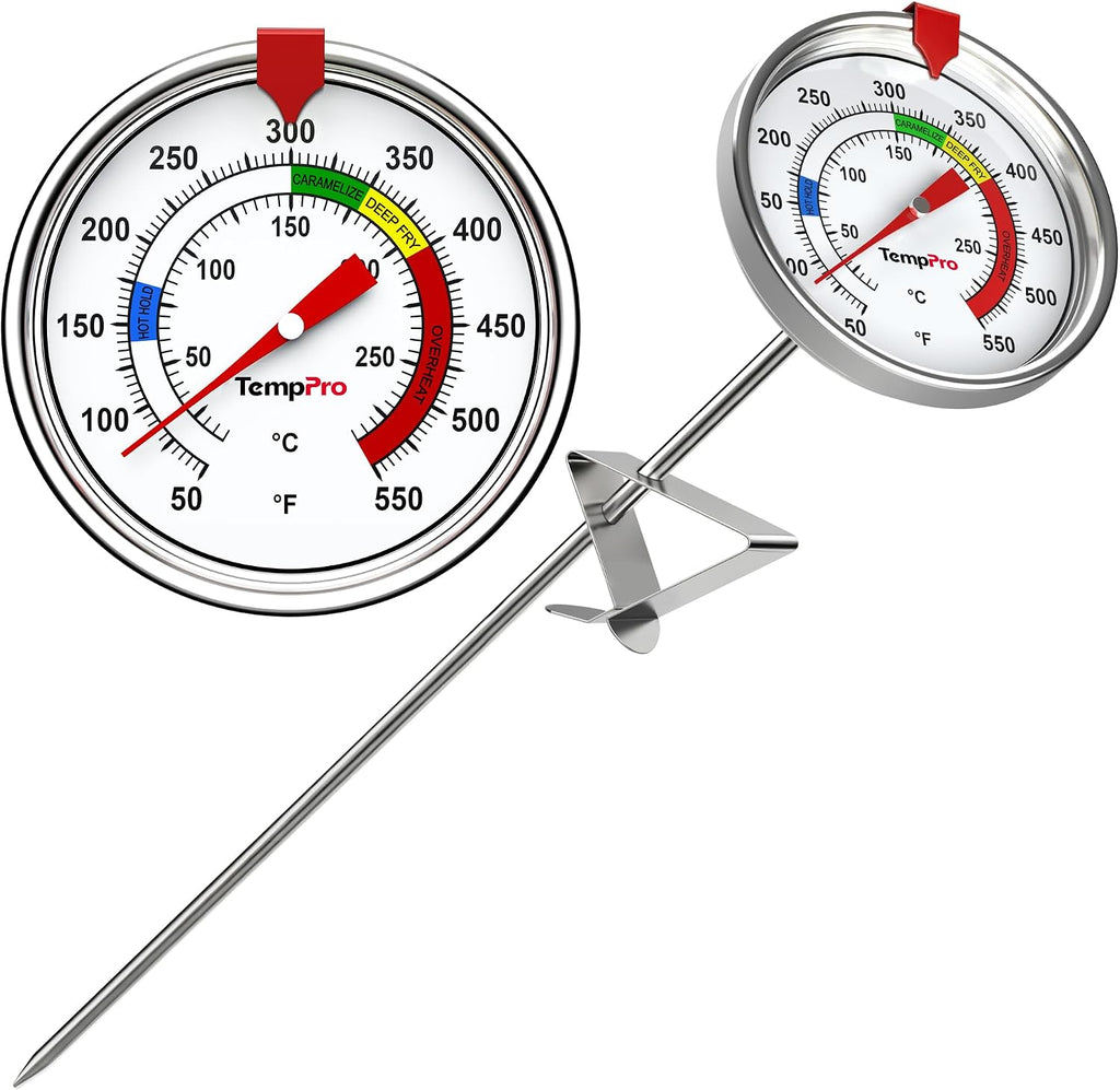Candy Thermometer with Pot Clip, Oil Thermometer for Frying