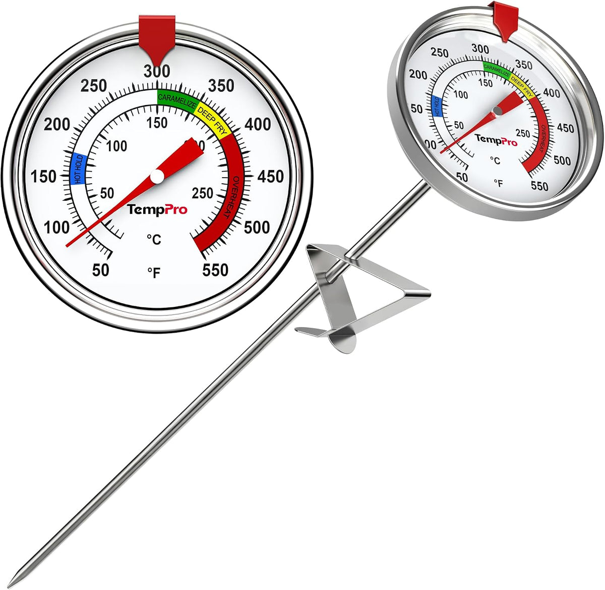 Candy Thermometer with Pot Clip, Oil Thermometer for Frying