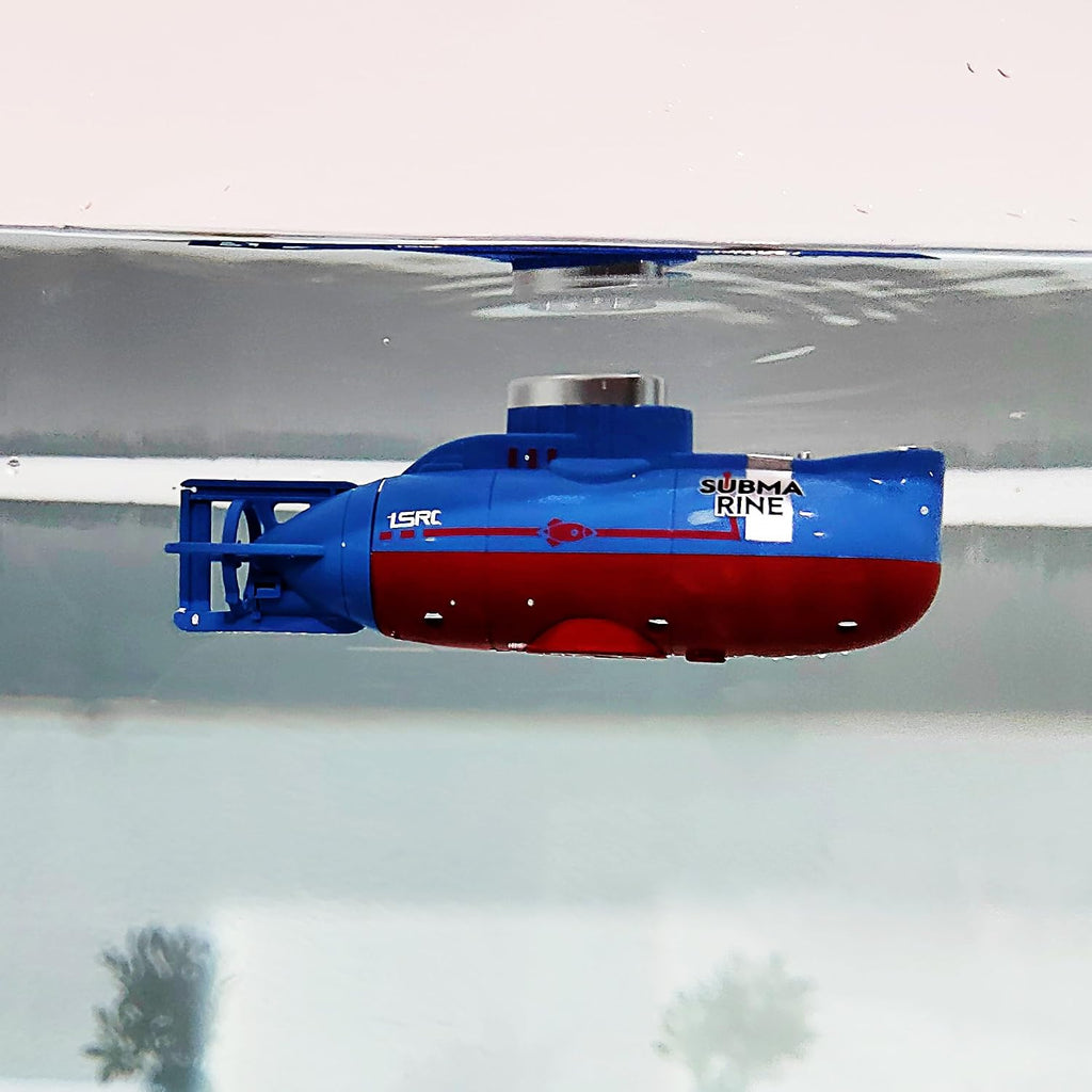 Mini RC Submarine Toy Radio Remote Control Tourism Boat Diving Waterproof for Indoor Fish Tank Bathtub Water Kids