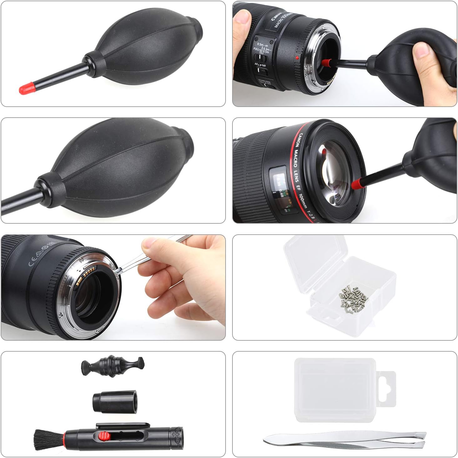 14-in-1 Camera Lens Cleaning Kit - Mirrorless & DSLR Sensor Cleaning Kit for Canon, Sony, Nikon Including Lens