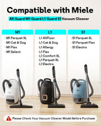 12 Pack Air TU/CO Replacement Vacuum Bags for Miele Guard L1 M1 S1
