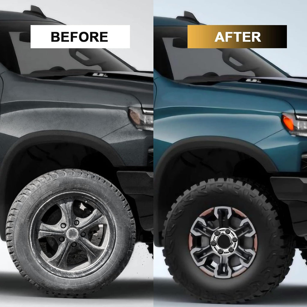 Set of 4 Wheel Center Caps 6 Lug, Chrome Hub Caps Direct Fit Replacement for 17" Wheels, Compatible with 2005-2013