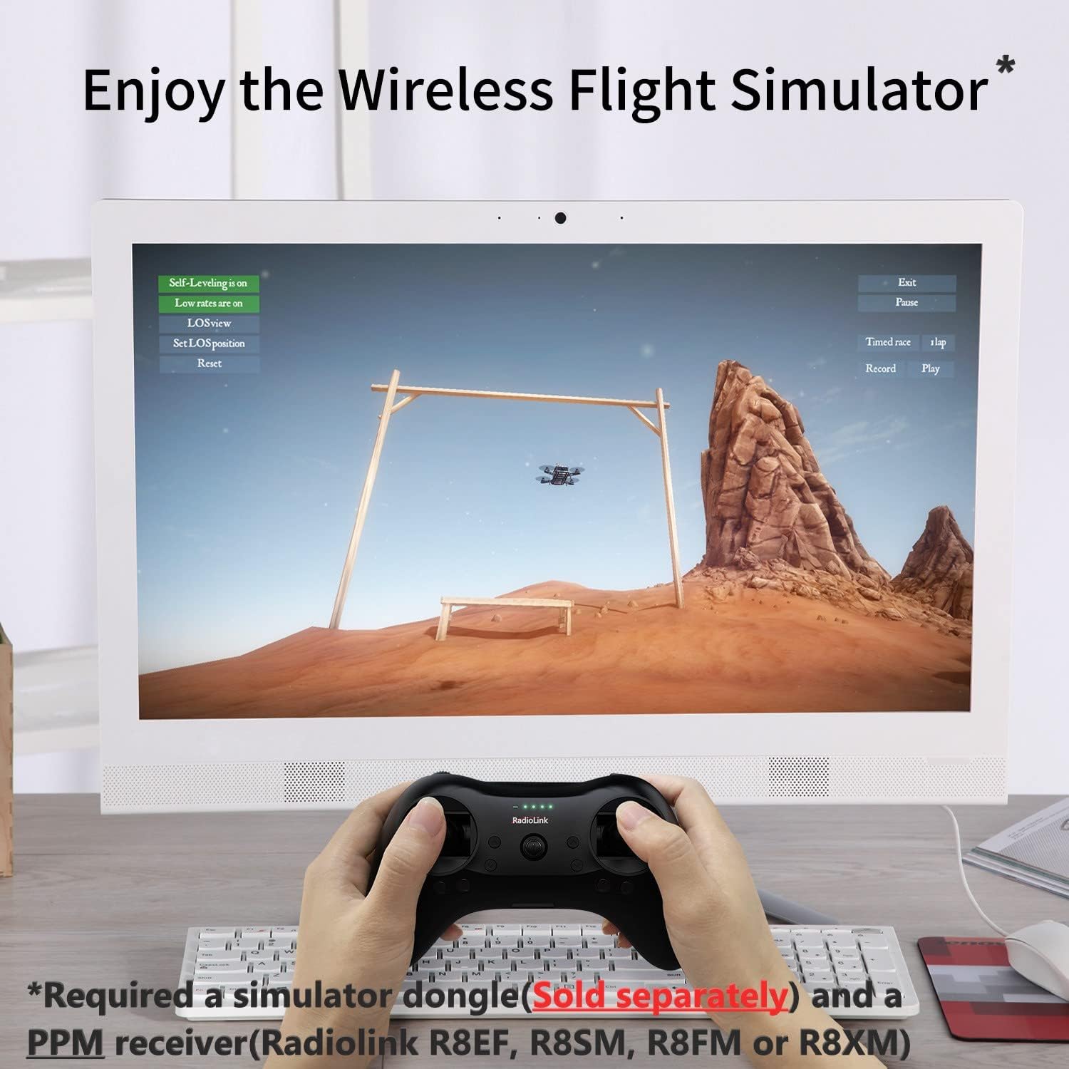 T8S 8 Channels 2.4G Pocket RC Transmitter and R8EF RX for Car | Dual Sticks Return APP Setting Portable Radio