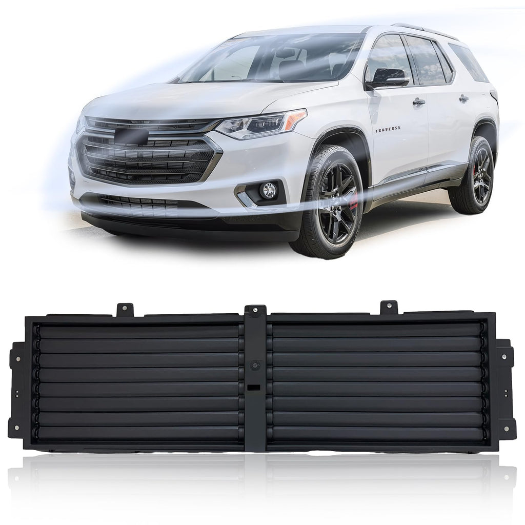 CarPartsDepot Front Upper Active Grille Shutter for 18-19 Chevy Traverse