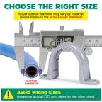 OURU 2 Inch PVC Pipe Straps, 2-Hole Plastic Conduit Clamp, 10PCS