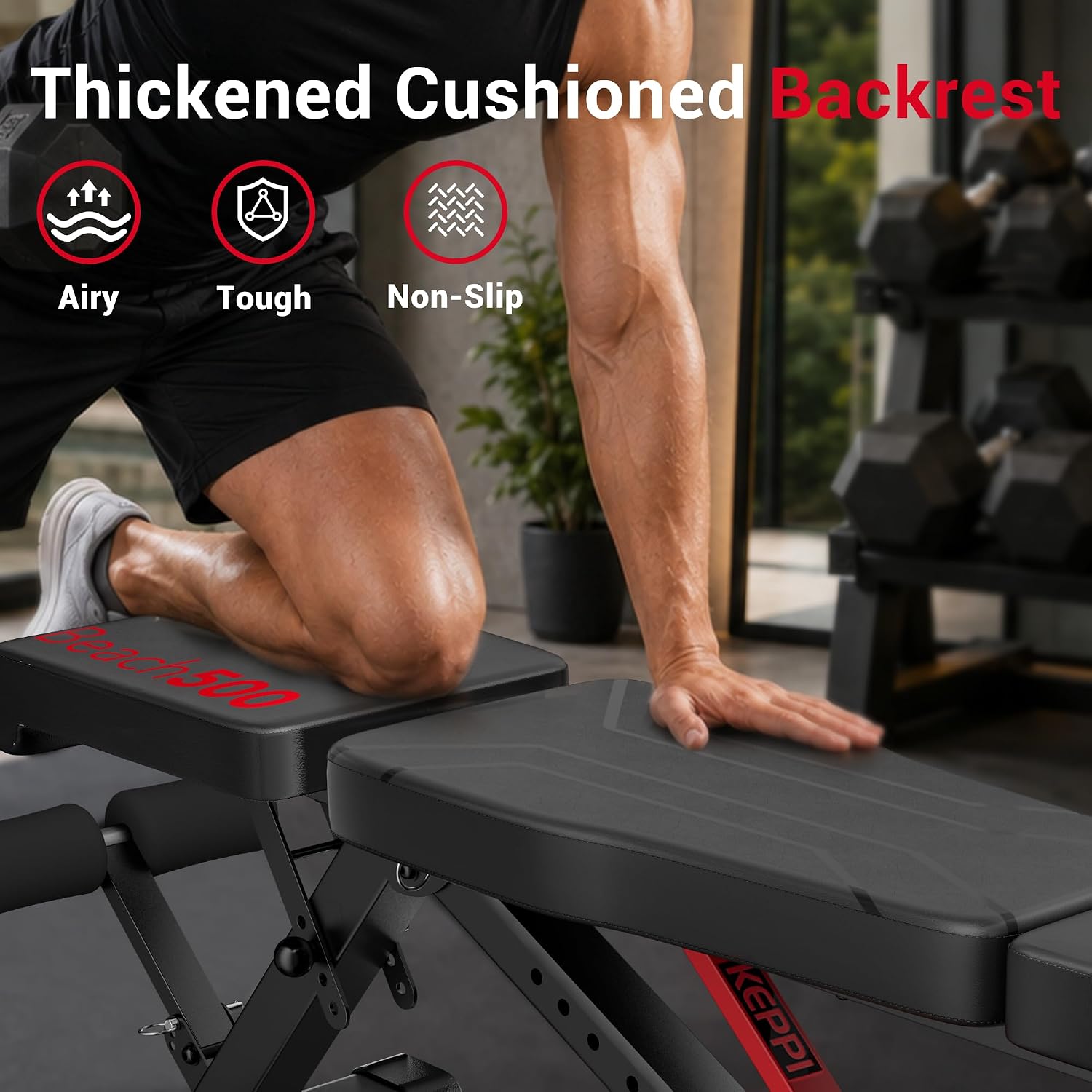 Weight Bench 900Lb, Adjustable Foldable Sturdy Bench for Home Gym | 900LB Flat capacity,11 back