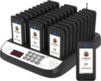 Restaurant Pager System, Beeper Pager for Restaurant,30 Buzzers