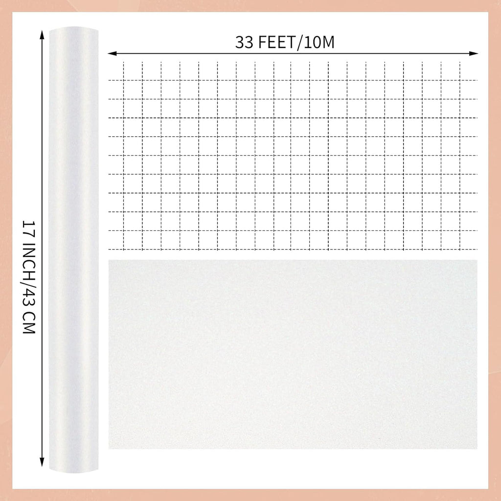 White Wrapping Paper Roll -Mini Roll- 17 Inch X 33 Feet