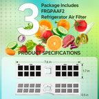 3 Pack FRGPAAF2 Refrigerator Air Filter Replacement for Frigidaire