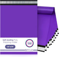 Purple Poly Mailers 14.5x19, Shipping & Mailing Bags, 500 Pack Bulk