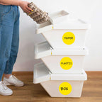 3”Color Coding Labels Stickers,4Rolls/2000per Dispenser Box Round Adhesive Circle Dot Stickers for Inventory Office