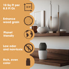 Wood Stain, Water-Based & Fast Drying, Black