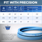 PIX B100K Kevlar V-Belt 5/8 x 103 OC - Industrial Drive V-Belt Fits B100, BK100, 5LK1030, 5L1030, 5L1030K, BP100, 851030, 5H1030, 7648258-103, MXV5-1030, 75-503 - OEM Belt 5 Pack