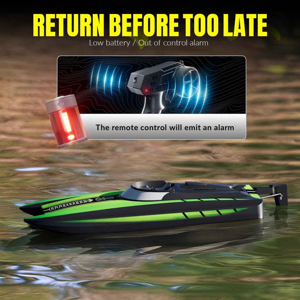 VOLANTXRC RC Boat, High Speed Remote Control Boat for Beginners | AtomicXS, 30+MPH