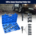 13pcs Blind Hole Collet Bearing Puller Set, Internal Bearing Extractor Puller Kit Slide Hammer Bearing Puller Set