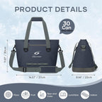 30 Can Insulated Cooler Bag, Leakproof Soft Ice Chest