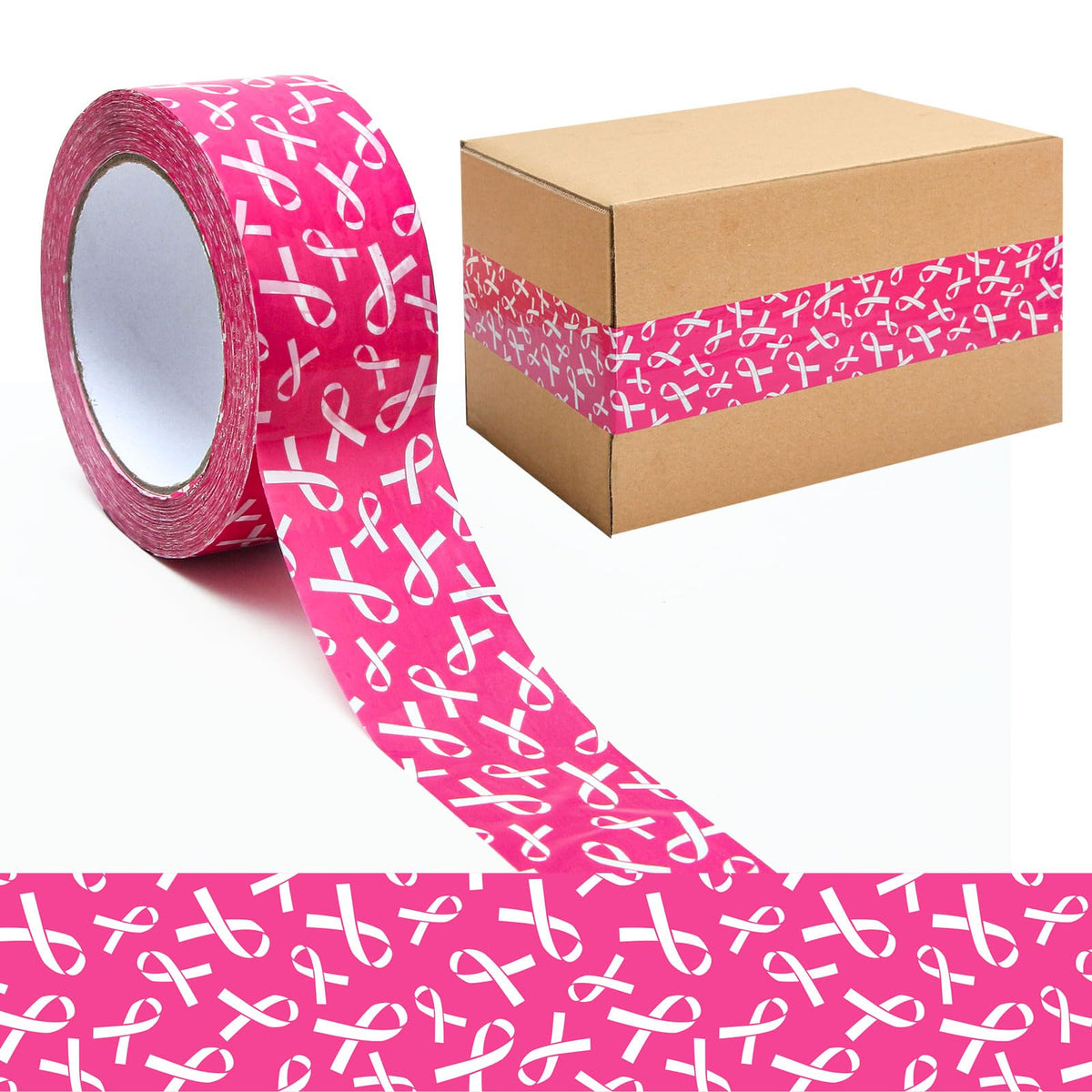 Breast Cancer Awareness Packing Tape, 109 Yard