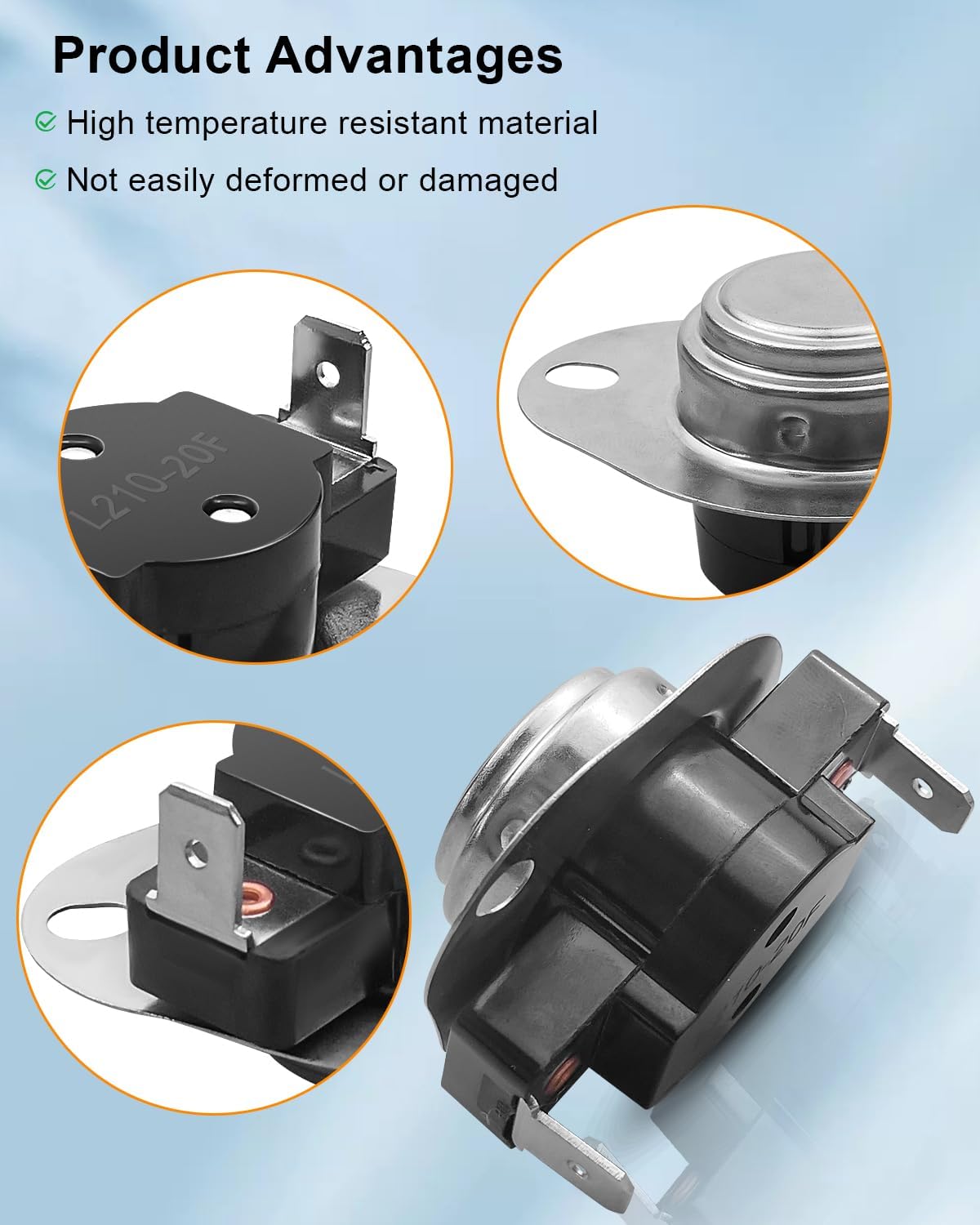 313408 L210-20F Furnace Limit Switch Fit for ICP Heil Tempstar 210°F