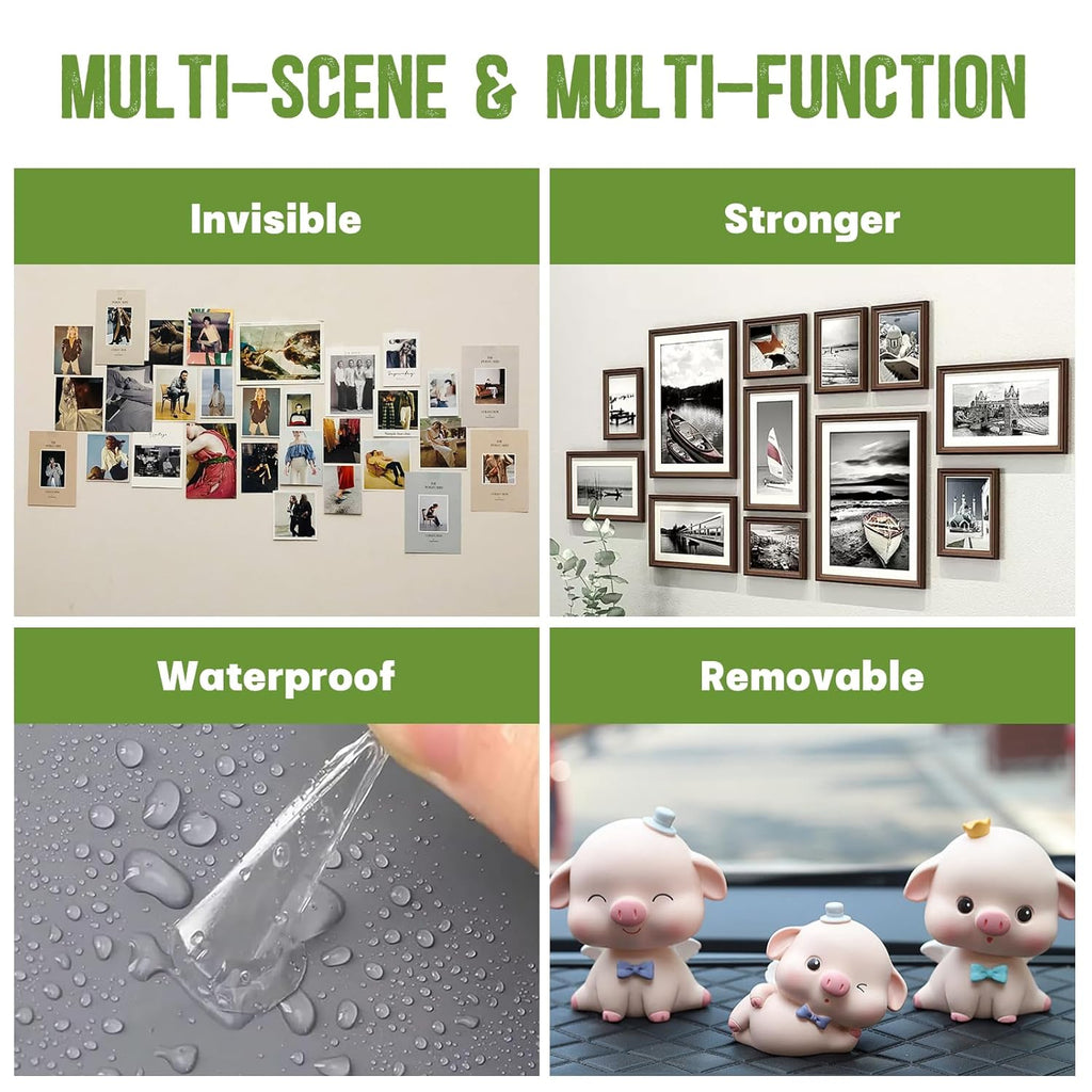 Glue Points Dots Double Sided, 350PCS Double Sided Museum Putty, Sticky Dots for Wall, Posters, Balloons, Crafts