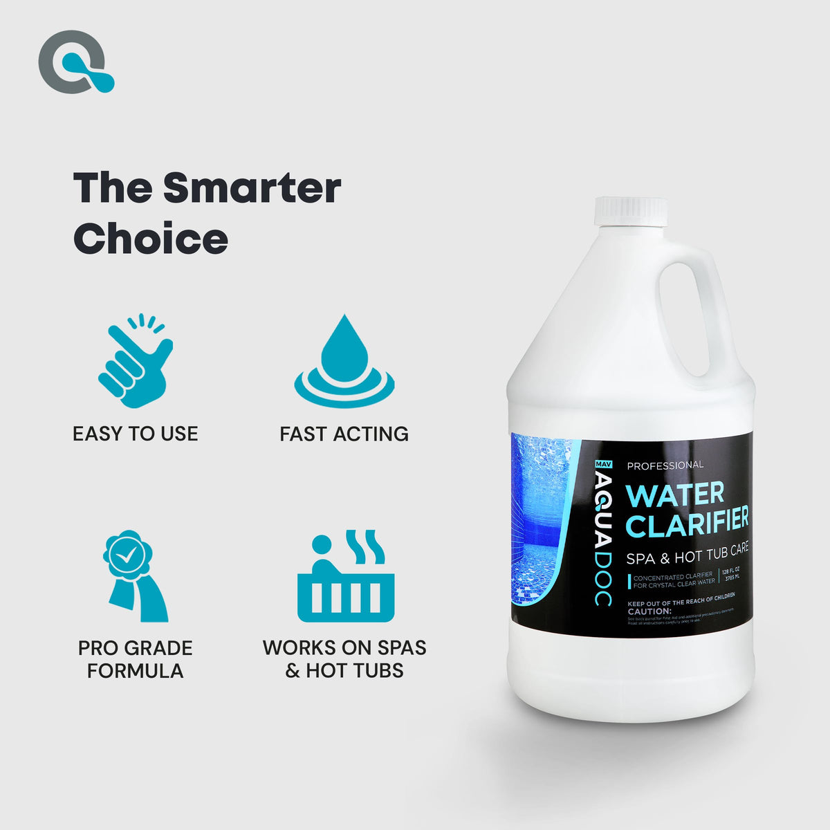 AquaDoc Hot Tub Clarifier - Spa Clarifier for Cloudy Water Treatment 128oz