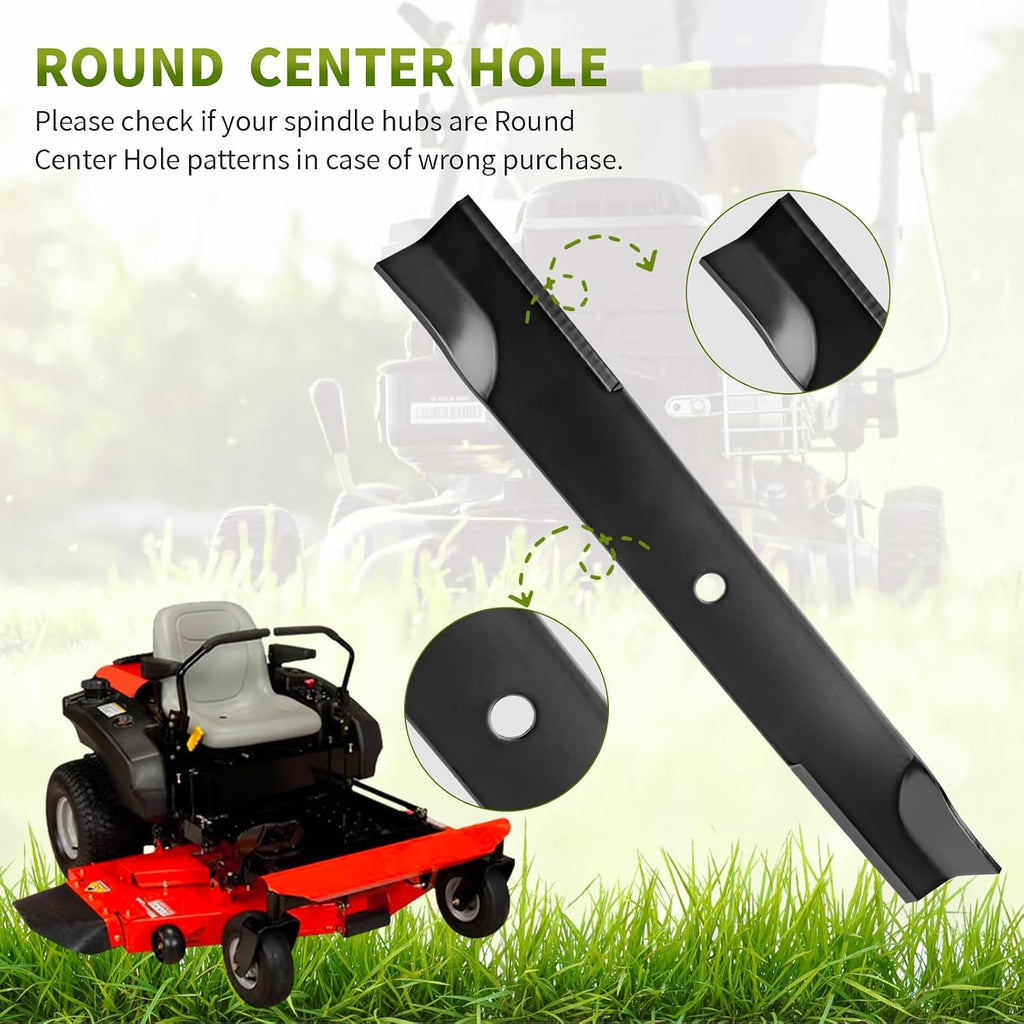 Replacement 02961700 High Lift Mower Blades, Compatible with 54" Deck A riens Zoom XL Gravely ZTXL 2554 ZTXL 2448