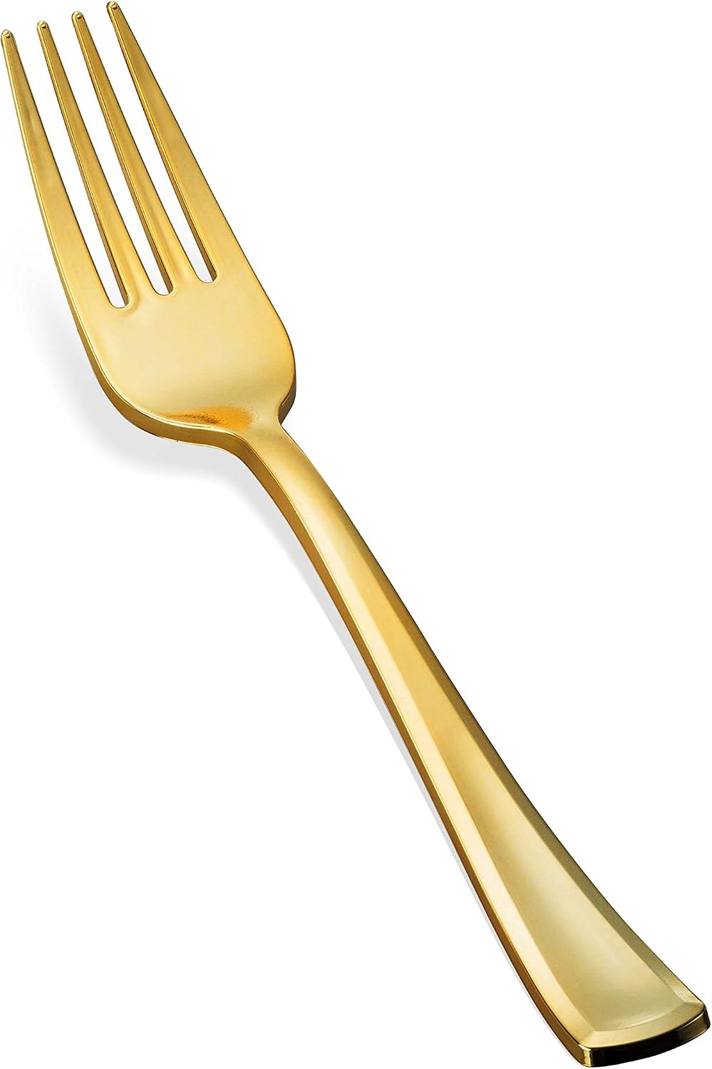 150 Gold Plastic Silverware Set - Disposable Flatware - 50 Forks, 50 Spoons, 50 Knives - Heavy Duty Cutlery for Party