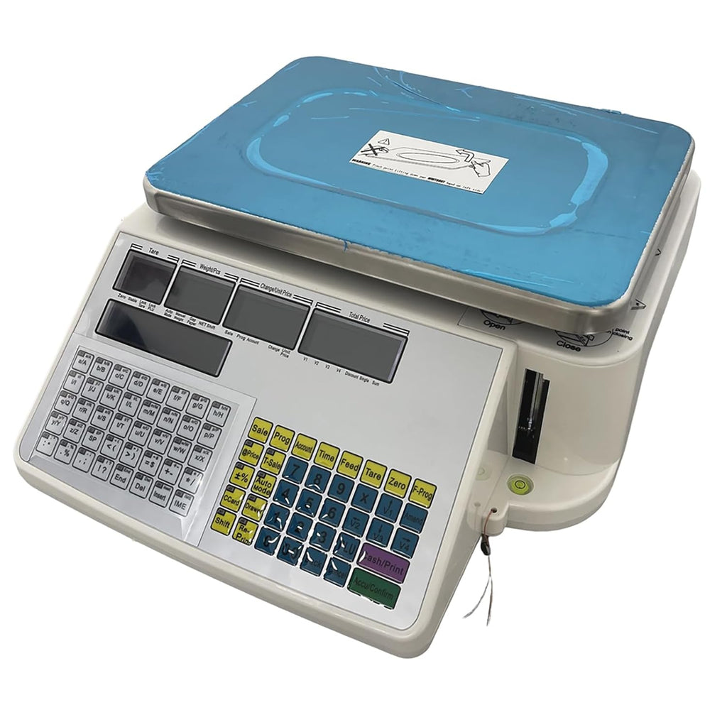 Five-Window Without Vertical Pole Digital Price Computing Scale 66lb/30kg Thermal Printer with One Roll of Thermal