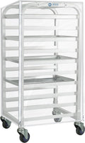 10-Tier Half Sheet Pan Rack with Cover, NSF Aluminum Speed Rack