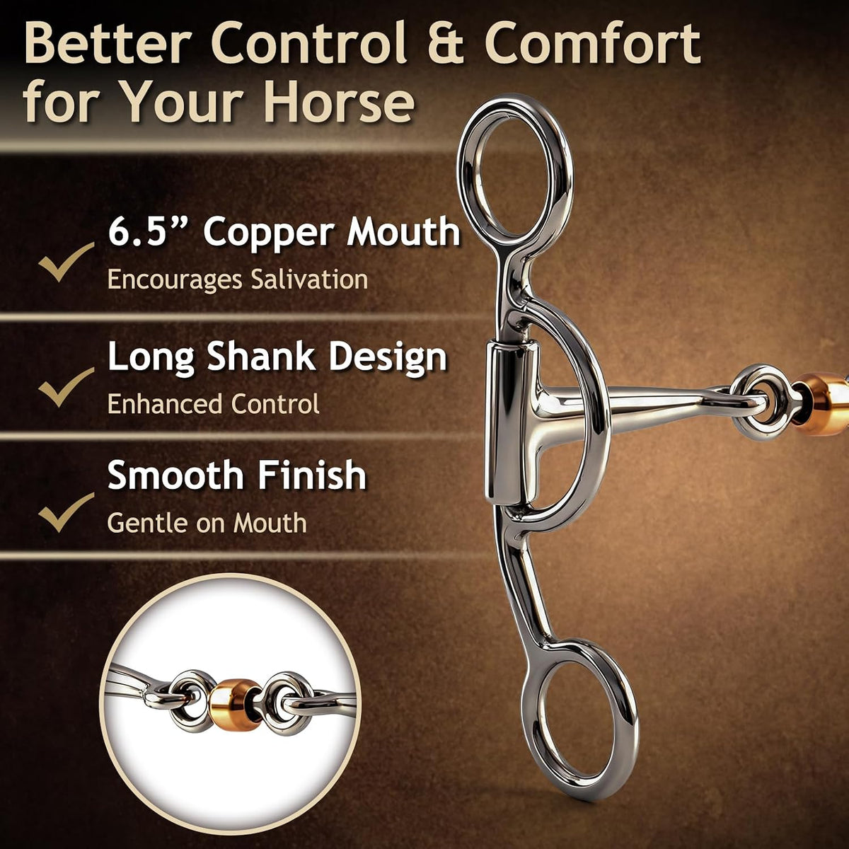 Stainless Steel Horse Snaffle Bit