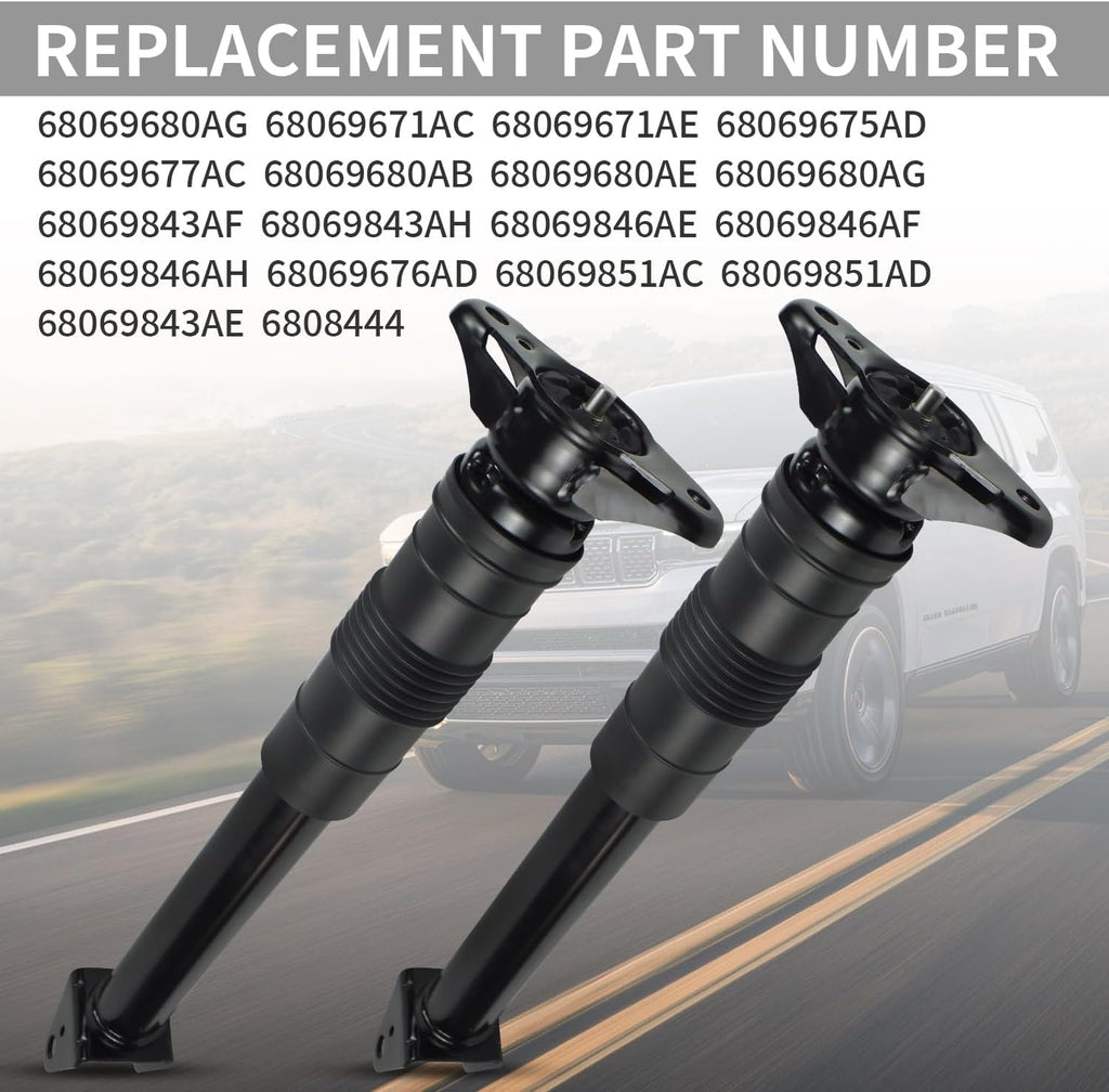 Pair Rear Shocks Absorbers Strut for 2011-2015 Jeep Grand Cherokee Dodge Durango w/Sport or Eco Suspension 3.6L 5.7L 6.4L 68069680AF 68069680AG 68069680AH,Shocks and Struts Assembly Replacement