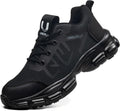 Steel Toe Shoes for Men Women, Comfortable Wide Non Slip Work Shoes
