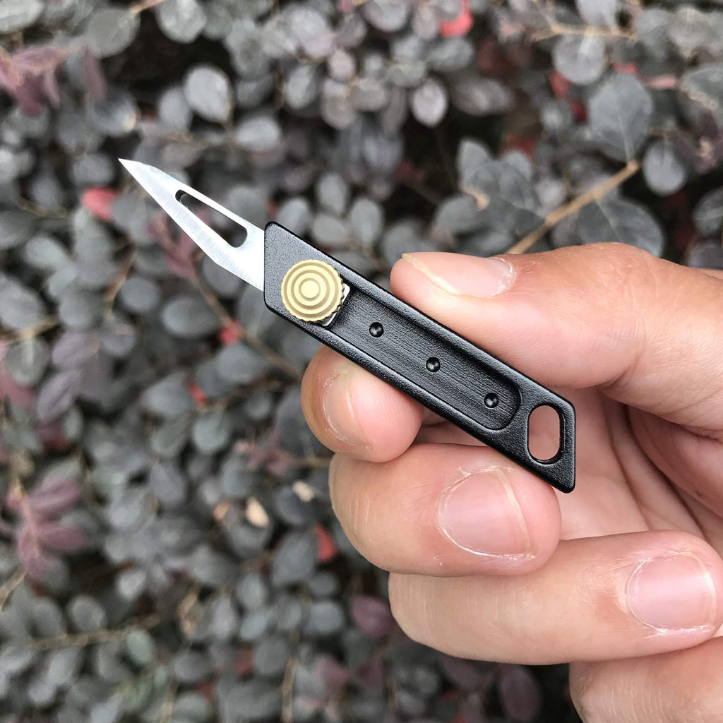 2Pack Mini Utility Knife Box Cutter, Small Keychain Pocket Knives