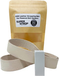 1x30 inch Leather Honing Strop Belt Super Strop with White Buffing Compound fits 1x30 Powered Belt Sanders
