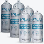 Polar Flawless Lacquer Spray - Clear Coat Spray Paint - Gloss - 6x400ml