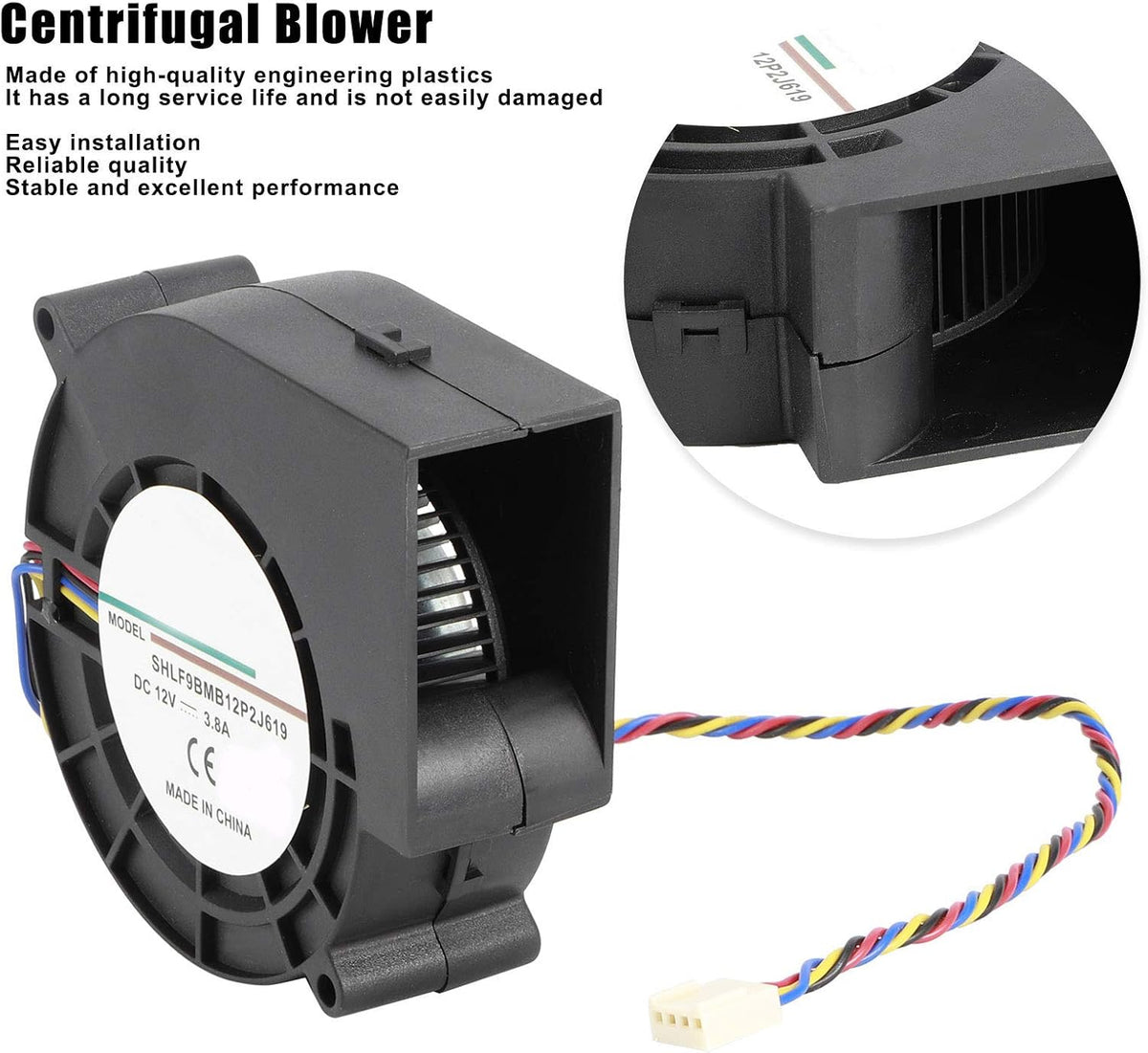 190CFM Centrifugal Blower, Compact Air Movement