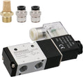 Wengart Pneumatic Solenoid Valve DIY Techs Single Acting Air Cylinder DC12V