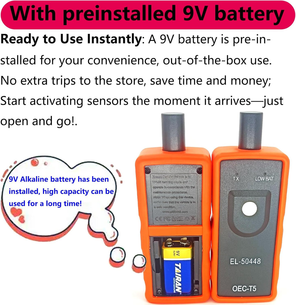 Chevy TPMS Relearn Tool with Battery GM TPMS Relearn Tool Chevy TPMS Reset Tool TPMS Programming Tool for GM