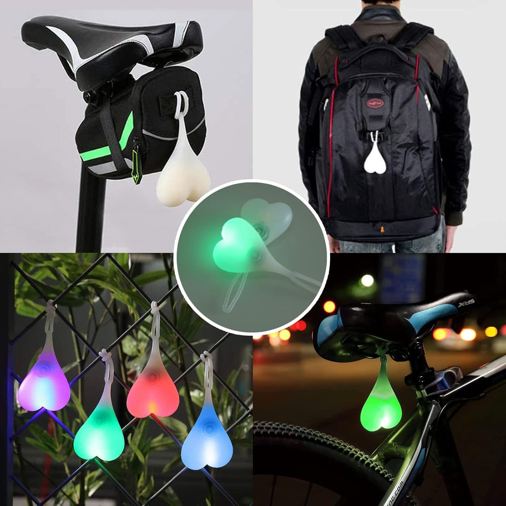 Bike Reflectors LED Bicycle Rear Lights Cycling Balls Tail Light Seat Back Egg Lamp Night Essential Waterproof