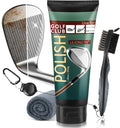 Golf Club Cleaning Kit 3-in-1 with Golf Club Cleaner Brush, Towel and 200g Golf Club Polish - Golf Club Care Kit for