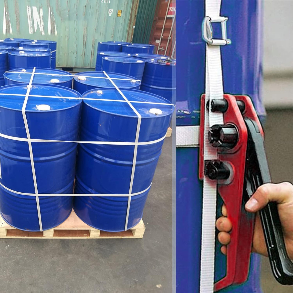 Heavy Duty Pallet Strapping Tools Kit for 1/2"~3/4" Strap