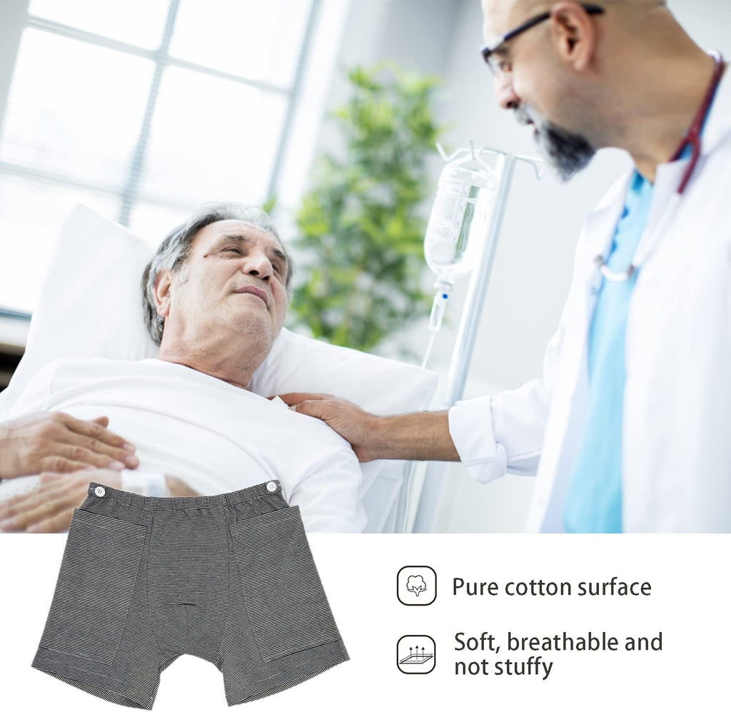 Urine Bag Pants, Incontinence Care Trousers Catheter Underwear for Elderly, Urinate Drainage Bag Pants Abdominal