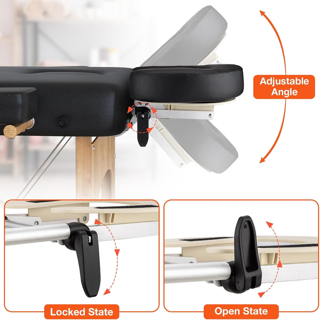 Massage Table Face Cradle & Pillow, Adjustable Massage Spa Bed Headrest | Massage Table/Bed/Chair Headrest Platform