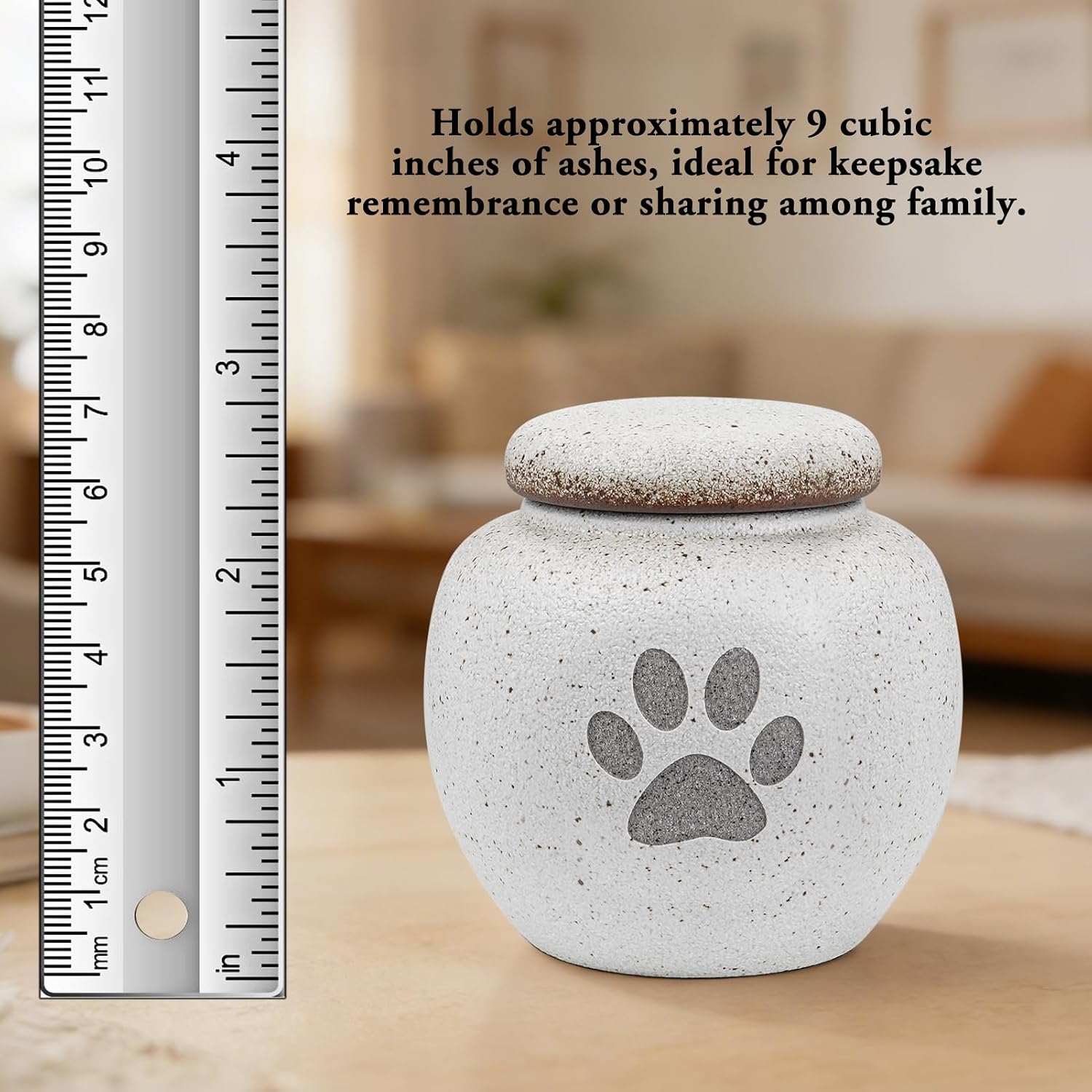 Pet Urn for Dogs Cats 2.76 Inch Small Urn for Pet Ashes Cremation Keepsake Urns Ceramic Mini Urns for Ashes Pet