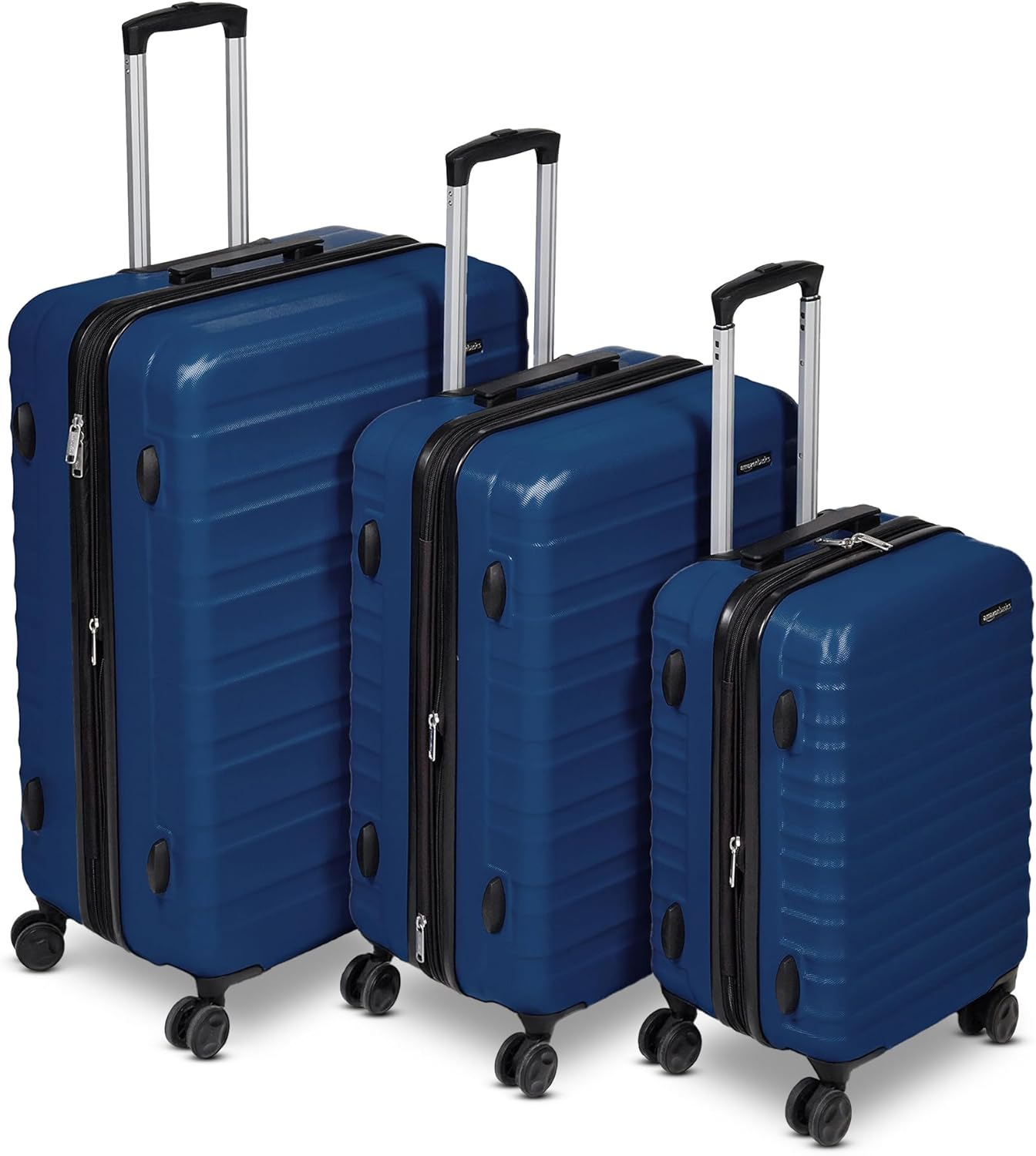 3-Piece Hardside Expandable Luggage Set (21" Carry-On, 26", 30"), Spinner Suitcases with Multi-directional Wheels