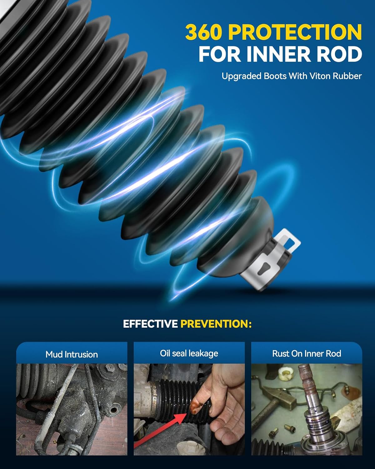 PHILTOP Power Steering Rack and Pinion Compatible with Dodge, Chrysler