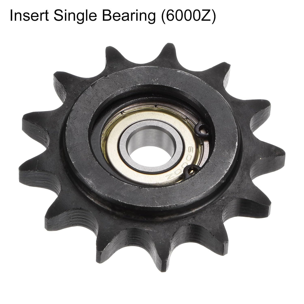 uxcell 2pcs DIN(ISO) 08B Roller Chain Idler Sprocket 10mm Bore 1/2" Pitch