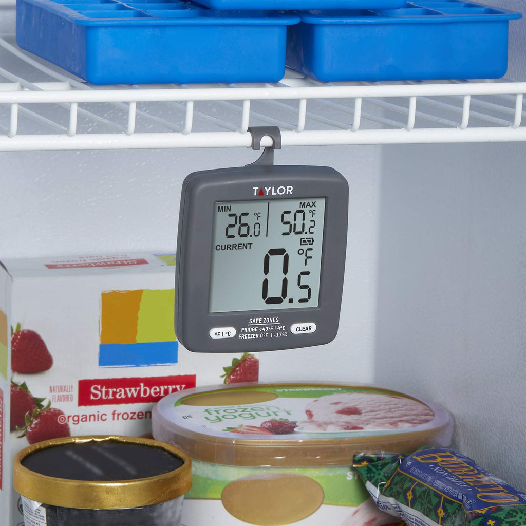Digital Refrigerator Freezer Thermometer with Min/Max LCD Display