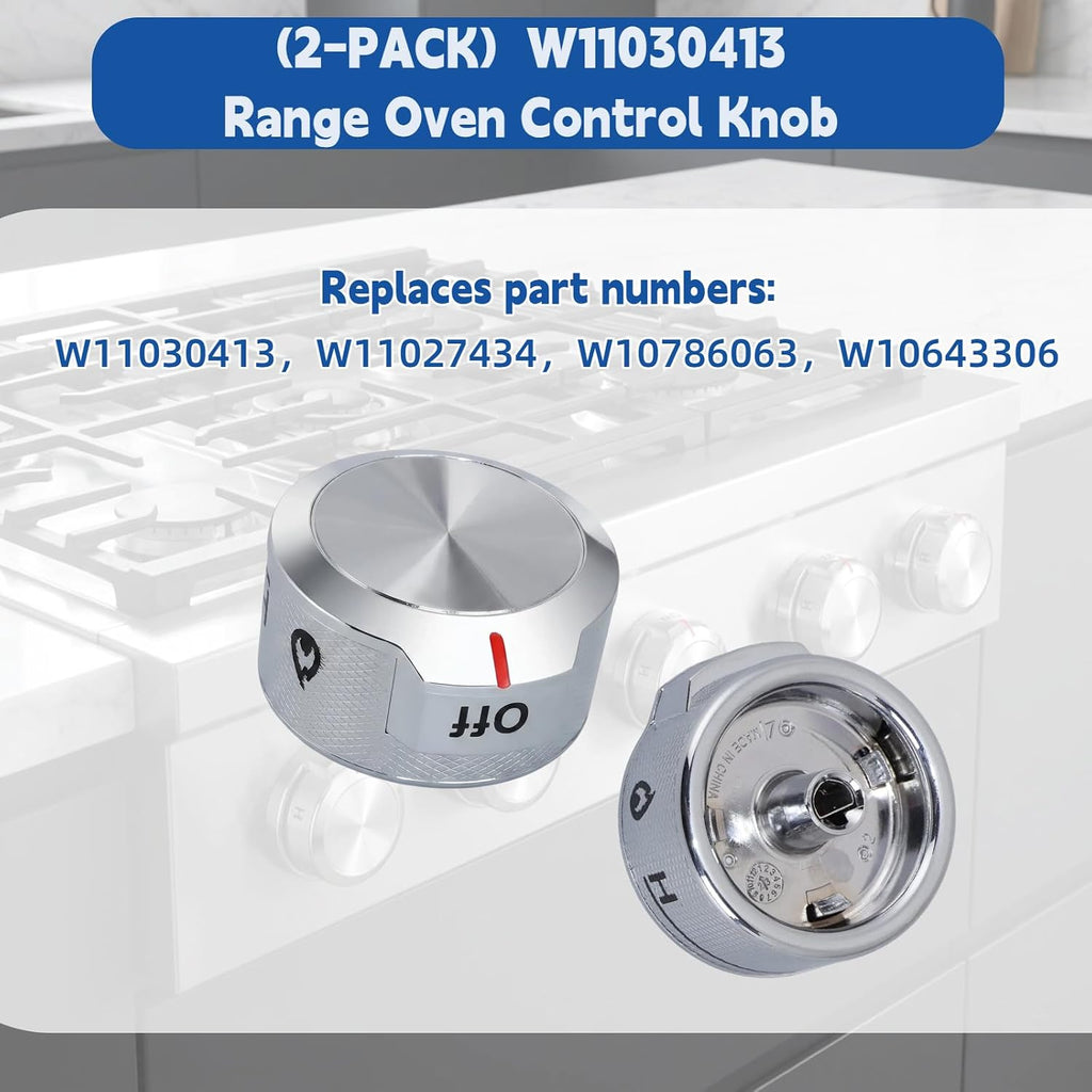 W11030413 Range Knob Replacement Fits for KitchenAid Whirlpool Stove Knobs