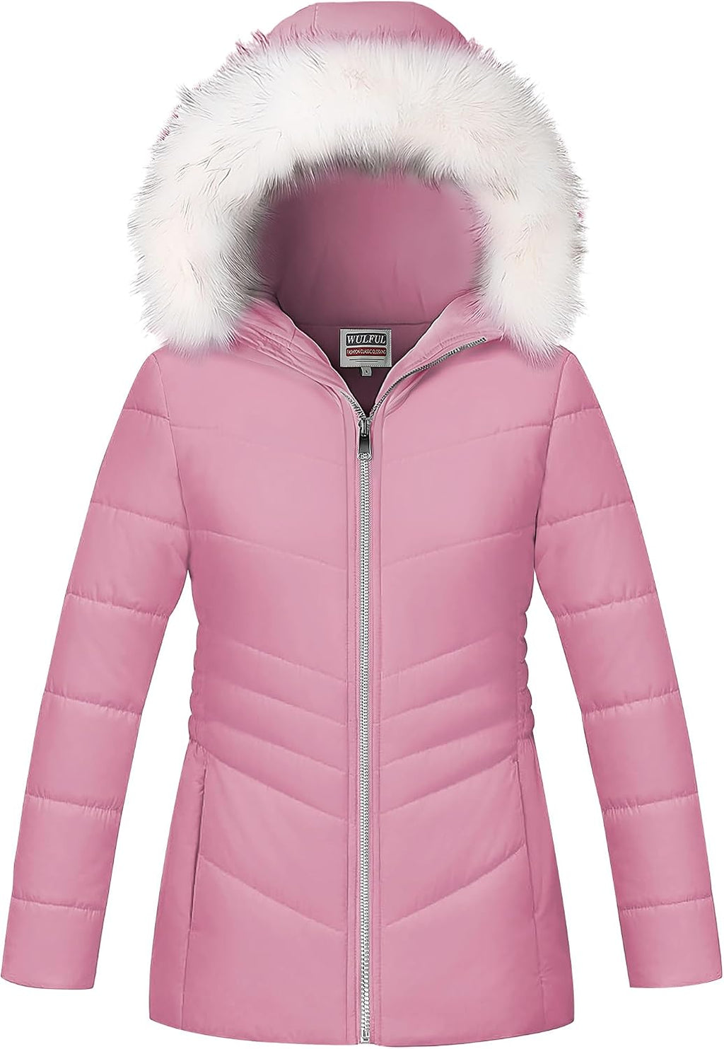 Girl’s Winter Parka Coat Long Hooded Waterproof Warm Fleece Puffer Jacket